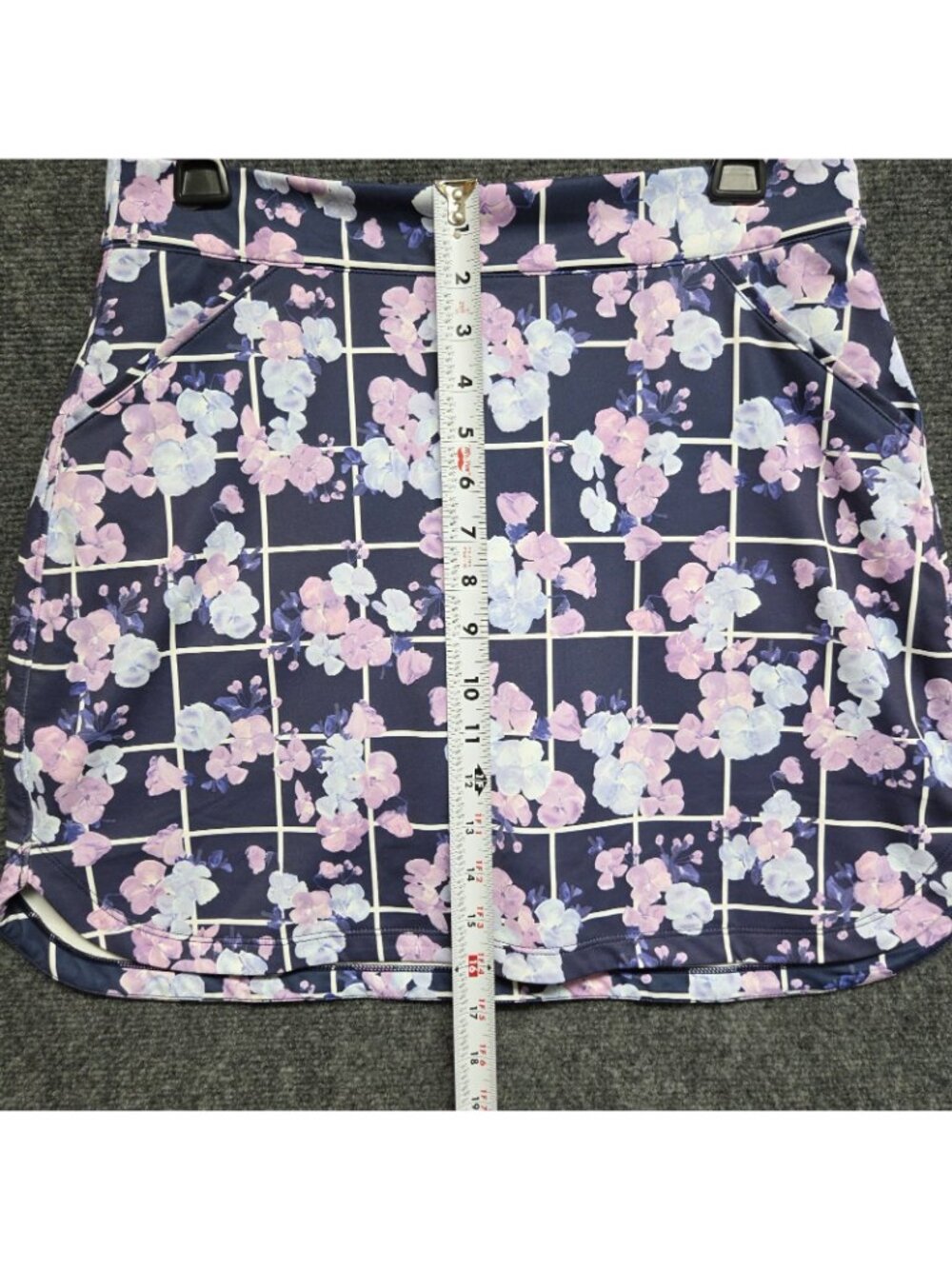 Peter Millar Skirt Women Medium Alice Petal Hem 16in Golf Skort Floral 50+UPF - Picture 5 of 11